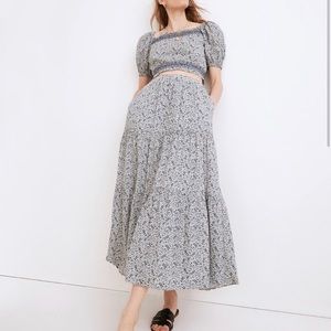 Madewell Top & Maxi Skirt Set in Florentine Floral